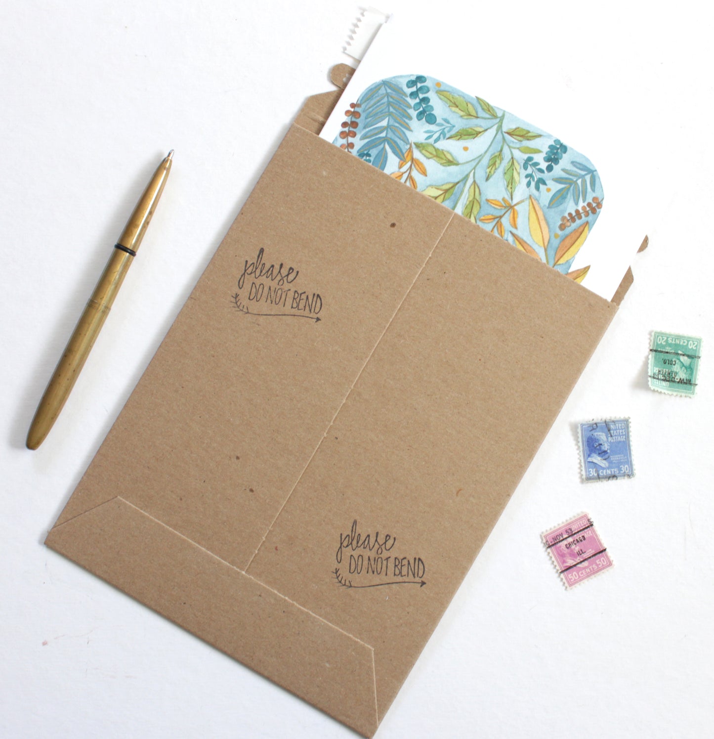 Illustrated by Hand Floral Father's Day Card