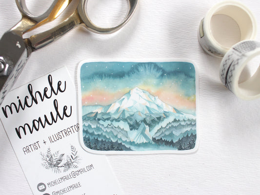 Vinyl Sticker - Mt Hood Sunrise