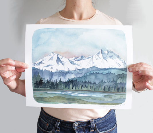Three Sisters Oregon Landscape Artwork