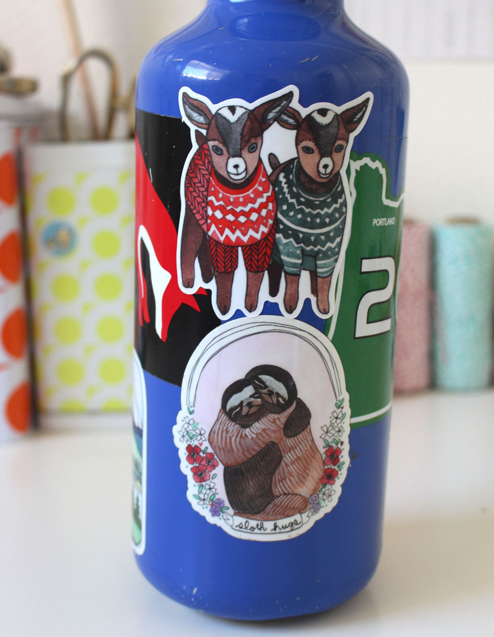 Baby Goats in Sweaters Vinyl Sticker Decal