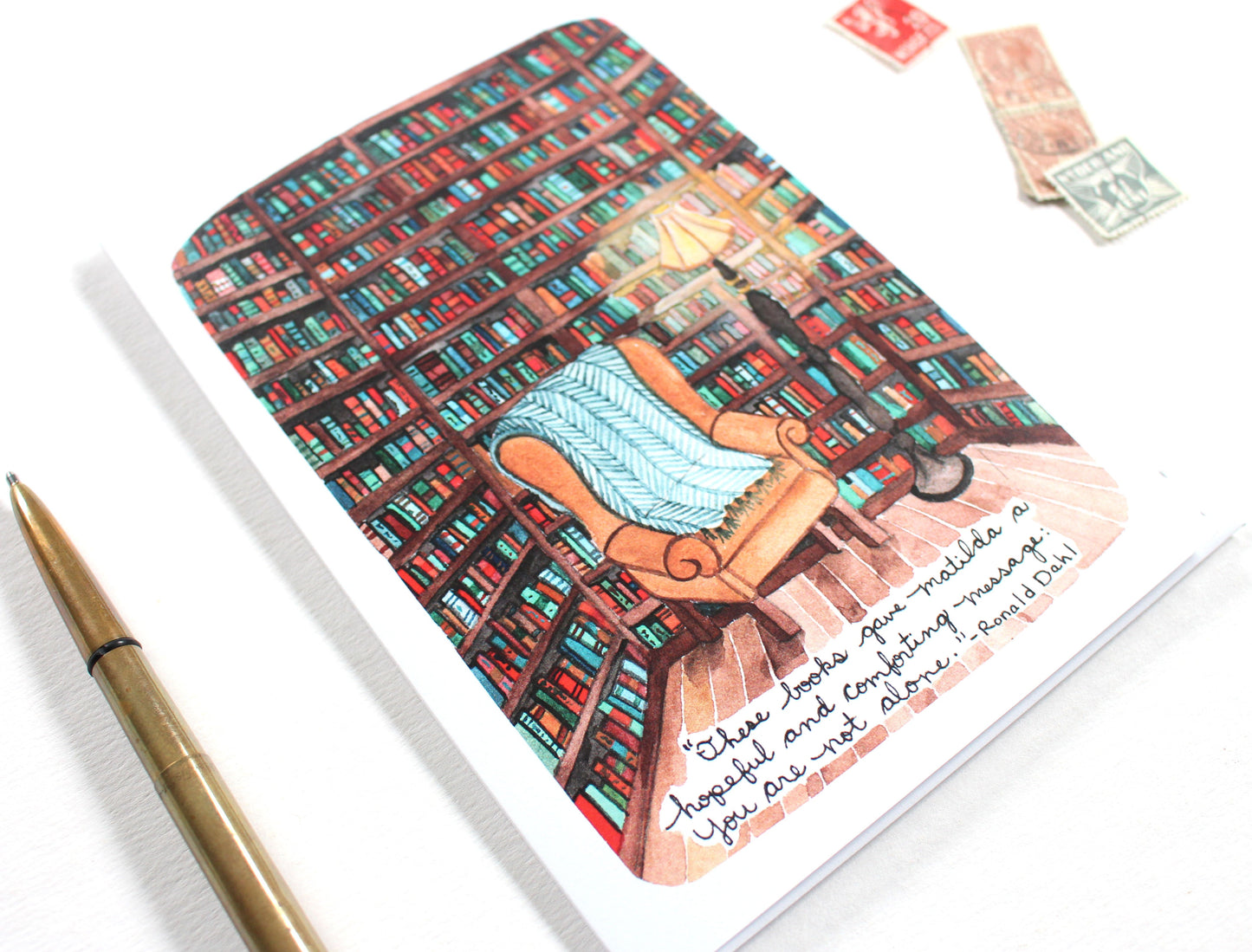 Roald Dahl Quote Encouragement Blank Card - Matilda