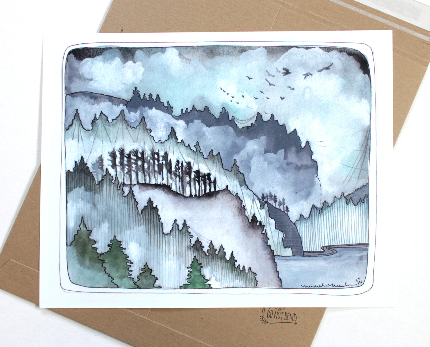Pacific Northwest Coast 11x14" Art Print