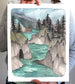Illustrated Oregon Coast Print of Boardman State Park 11x14"