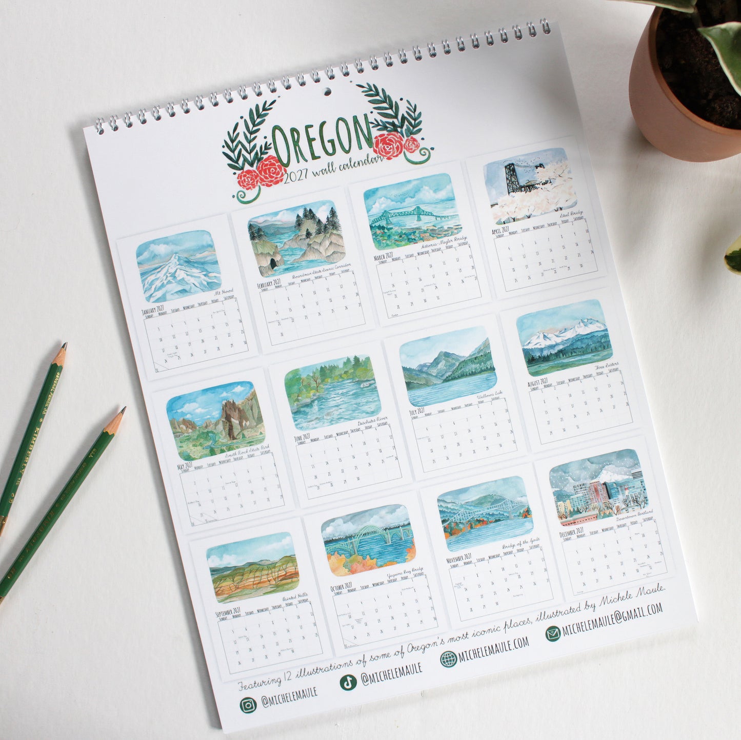 2027 Oregon Calendar