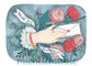 Hand Painted Blank Victorian Inspired Valentine's Day Card - Be Mine