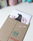 Crow and Cherry Blossoms Greeting Card - Spring Note Card