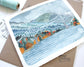 Hand Painted Painting of the Bridge of The Gods Columbia River Gorge