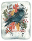 Autumn Foliage with Black Crow Art Print