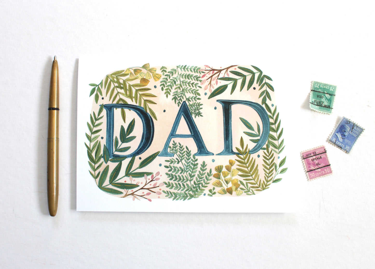 Hand Illustrated Fern Father's Day Card