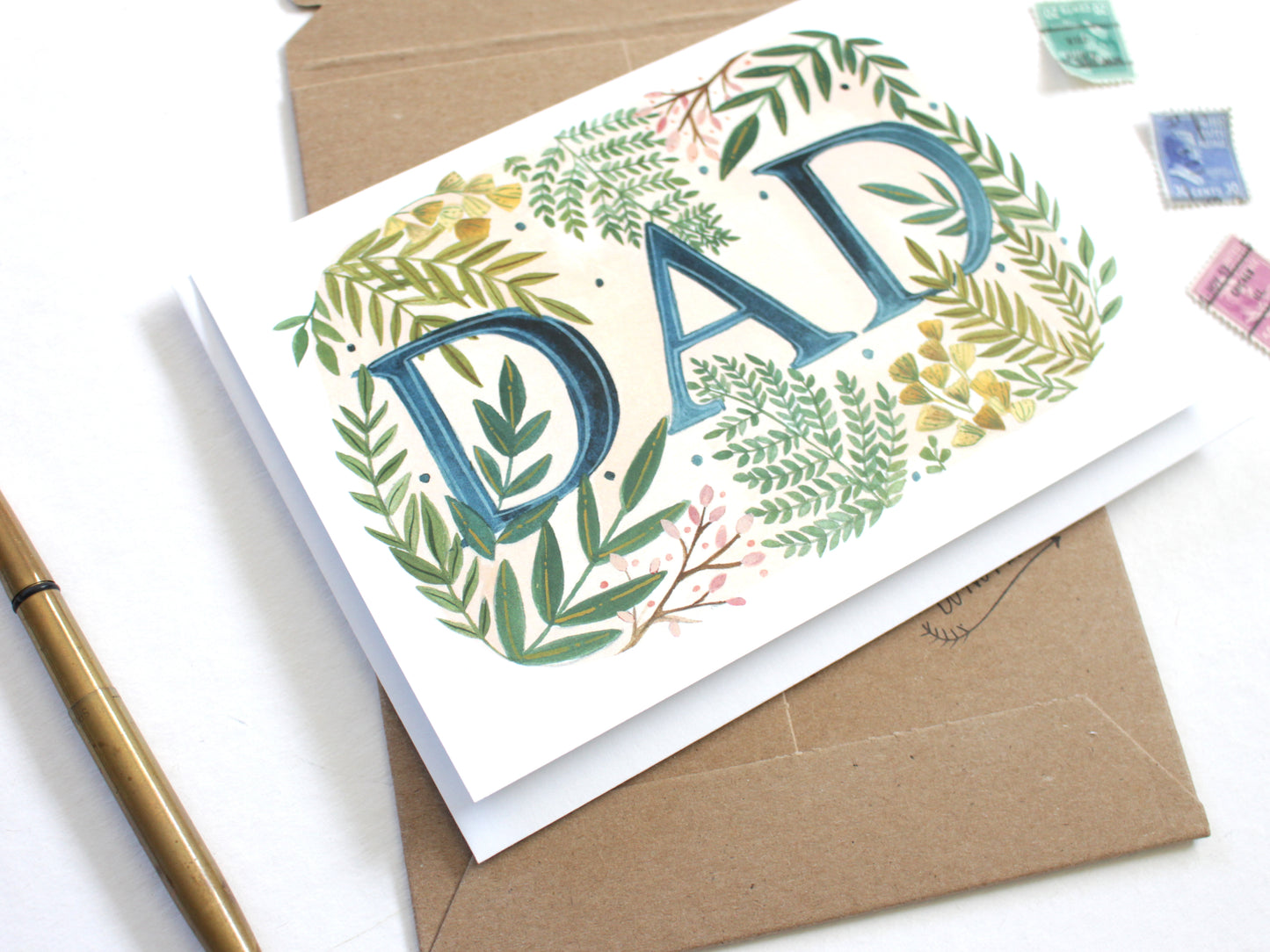 Hand Illustrated Fern Father's Day Card