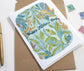 Illustrated by Hand Floral Father's Day Card