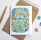 Illustrated by Hand Floral Father's Day Card