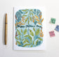 Illustrated by Hand Floral Father's Day Card