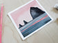 HayStack Rock Original Gouache Painting