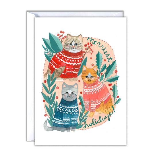 Holiday Card - Merriest Holiday Cats