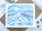 Illustration Art 8x10 Print of Oregon's Mt Hood - Mountain's Out!