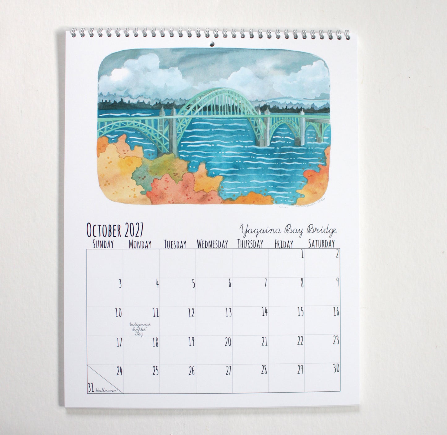 2027 Oregon Calendar
