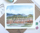Painted Hills Reproduction Art Print of Original Gouache Painting