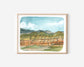 Painted Hills Oregon Hand Drawn Art Print