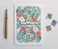 Pink Floral Hand Illustrated Illustrated Mother's Day Card