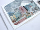 Original Hand Drawn Painting of Downtown Portland Oregon