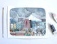 Original Hand Drawn Painting of Downtown Portland Oregon