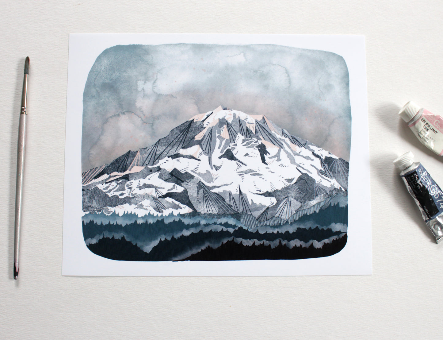 Mt Rainier 8x10 Art Print