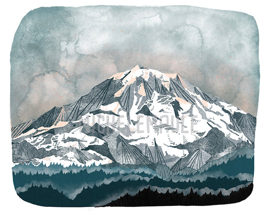 Mt Rainier 8x10 Art Print