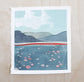 Rolling Hills Original Gouache Painting