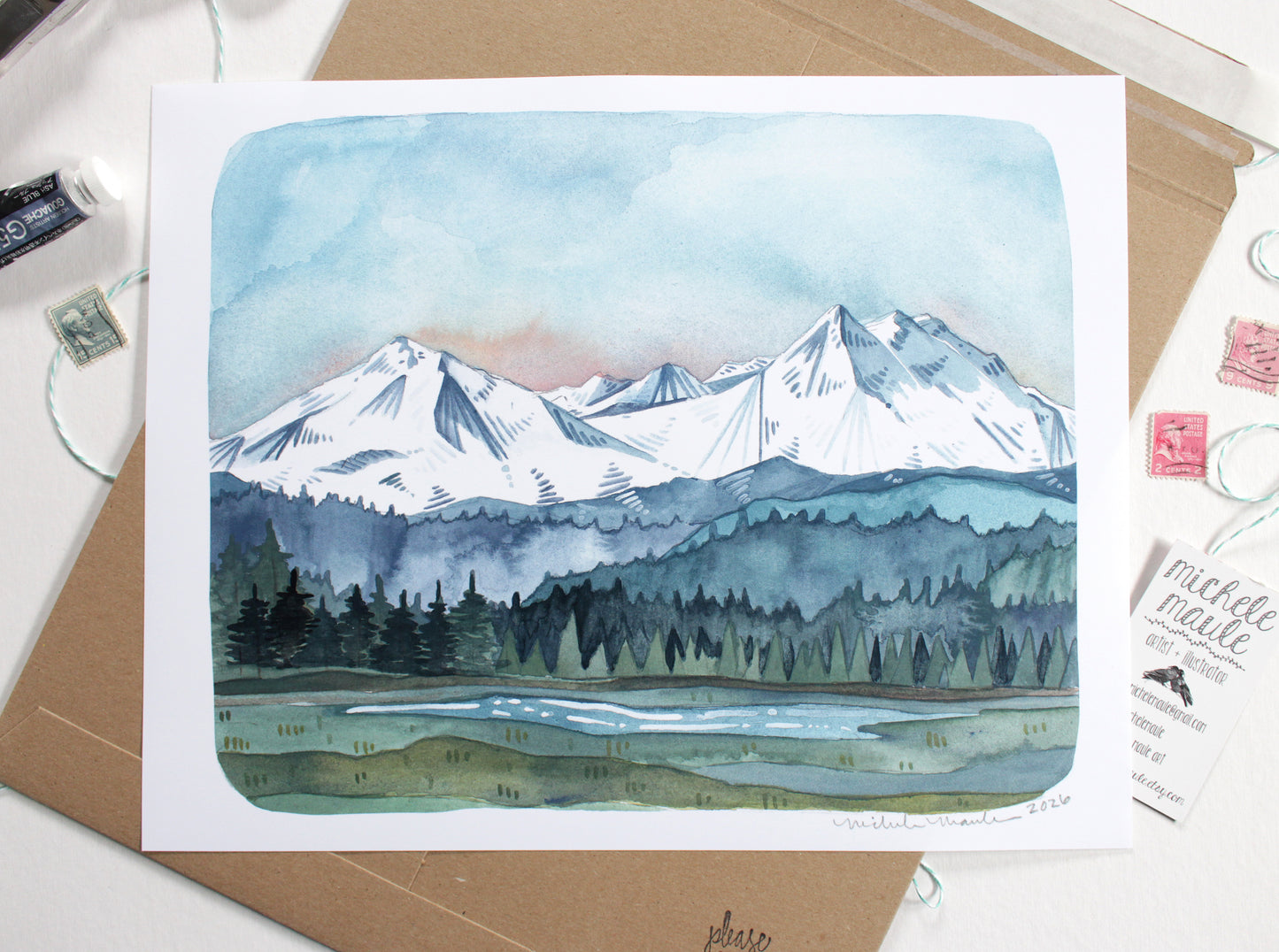 Three Sisters Oregon Landscape Artwork