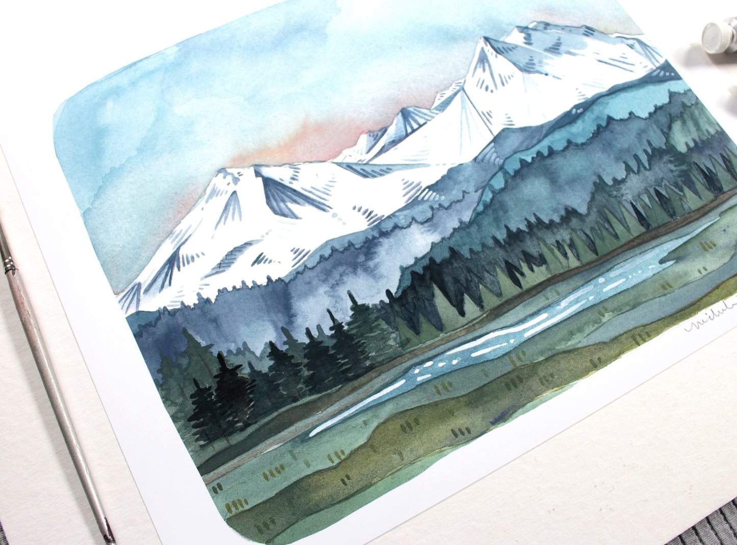 Three Sisters Oregon Landscape Artwork