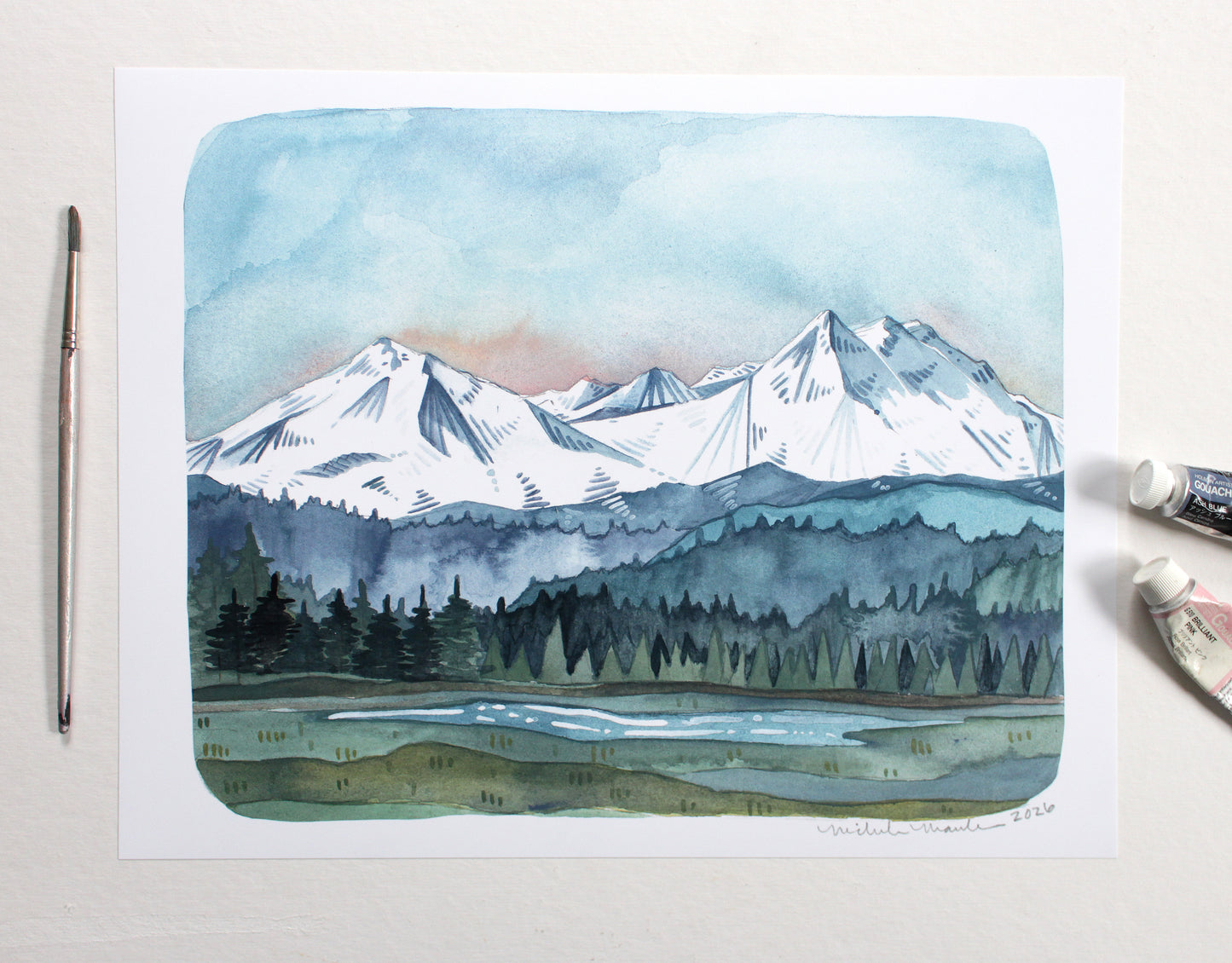Three Sisters Oregon Landscape Artwork