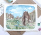 Original Hand Painted Painting of Smith Rock in Central Oregon