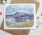 Mt St Helens 8x10 Hand Drawn Art Print