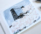 Portland Oregon Spring Steel Bridge Illustration Art Print