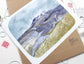 Mt St Helens 8x10 Hand Drawn Art Print