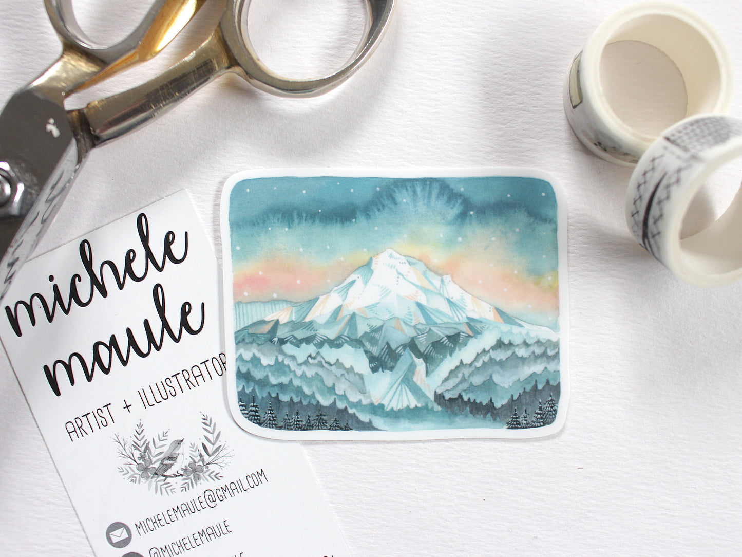 Vinyl Sticker - Mt Hood Sunrise