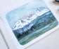 Three Sisters Mountain Range Reproduction 8x10 Print
