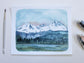 Three Sisters Mountain Range Reproduction 8x10 Print