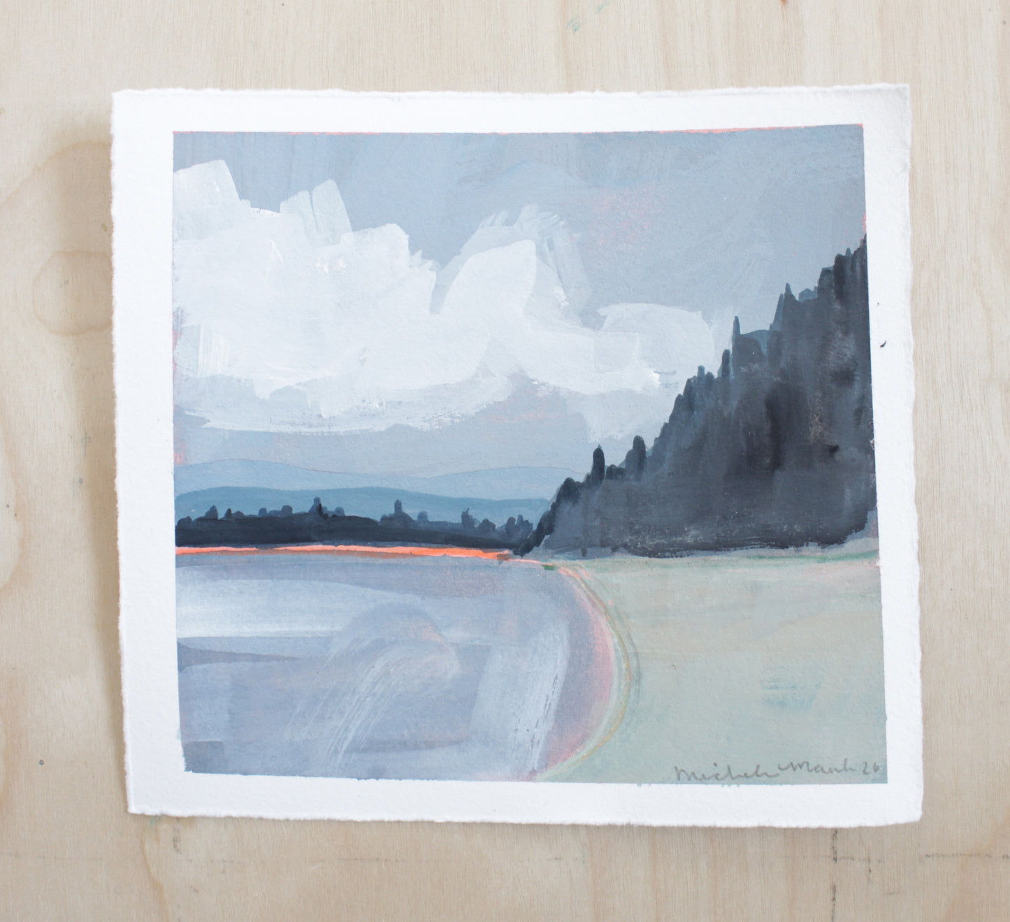 Timothy Lake Original Gouache Painting