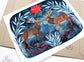 Hand Illustrated Holiday Stag Artwork