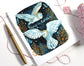 Hand Drawn White Owl Peace on Earth Greeting Card