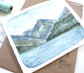 Original Hand Painted Painting of Wallowa Lake and Mountains