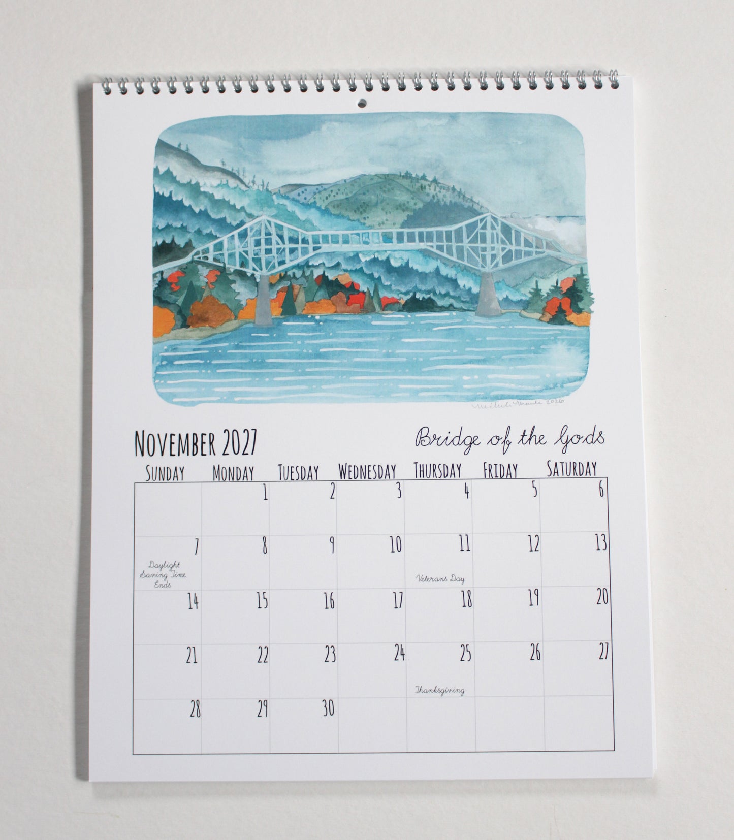2027 Washington State Calendar