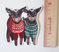 Baby Goats in Sweaters Vinyl Sticker Decal