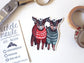 Baby Goats in Sweaters Vinyl Sticker Decal