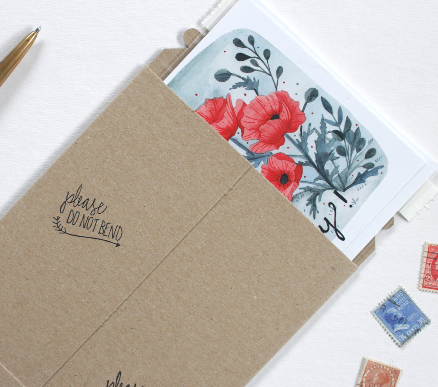 Charming Birthday Card with Adorable Mouse Illustration