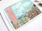 Original Portland Oregon Watercolor Painting - Big Pink