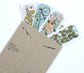 Set of Four Hand Illustrated Garden Bookmarks