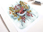 Hand Illustrated Brown Sparrow Art Print - 8x10
